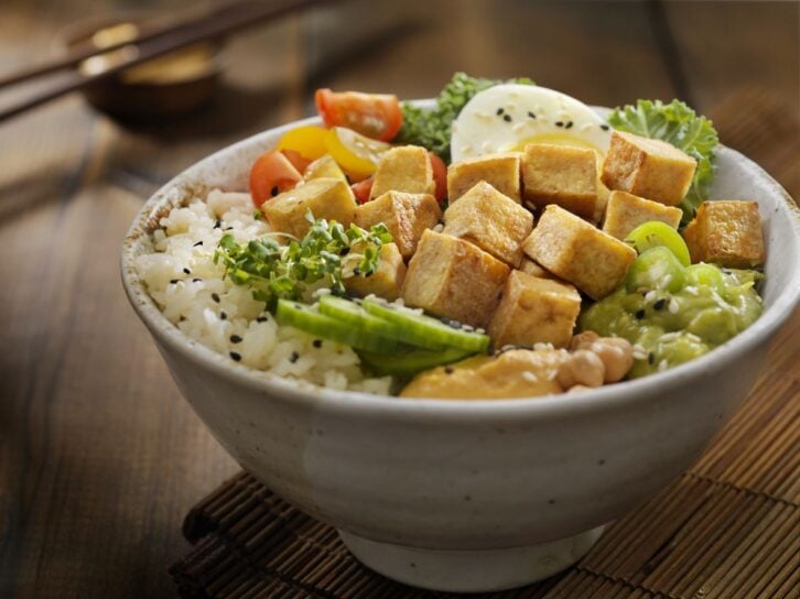 tofu poke bowl