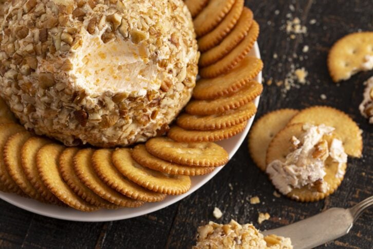 A Cheeseball Perfect for Holiday Paries