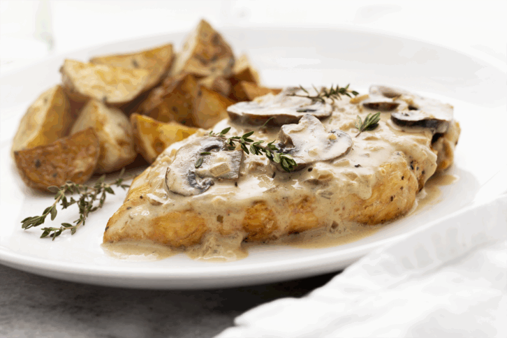 Dijon Chicken Breast with Thyme and Potatoes