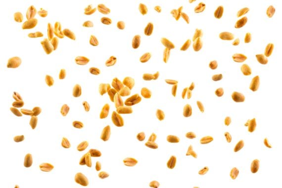 Peanuts that falling