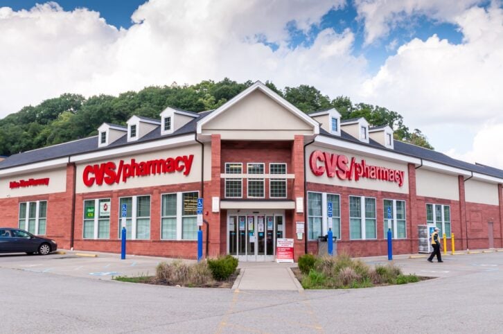 Pittsburgh, Pennsylvania, USA 8/29/20 The CVS Pharmacy on Browns Hill Road on a sunny summer day