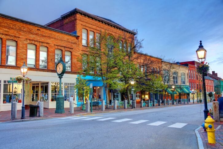 downtown Bath, Maine