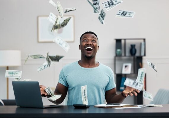 It's raining money!