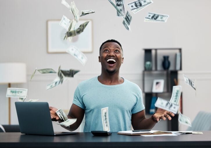It's raining money!