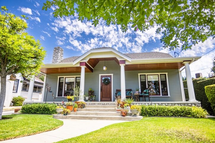 A 1923 Craftsman Bungalow Home with a fresh coat of paint