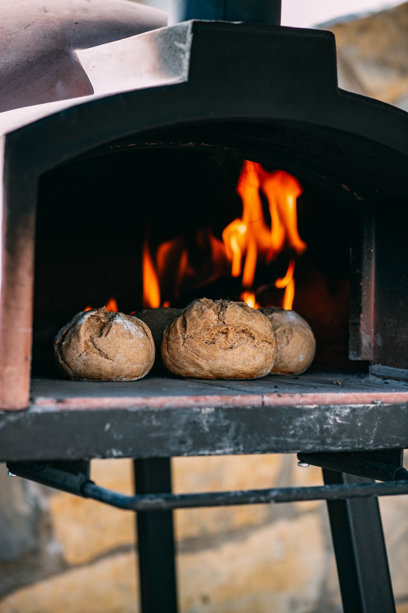 Bread Baked in a Brick Oven
