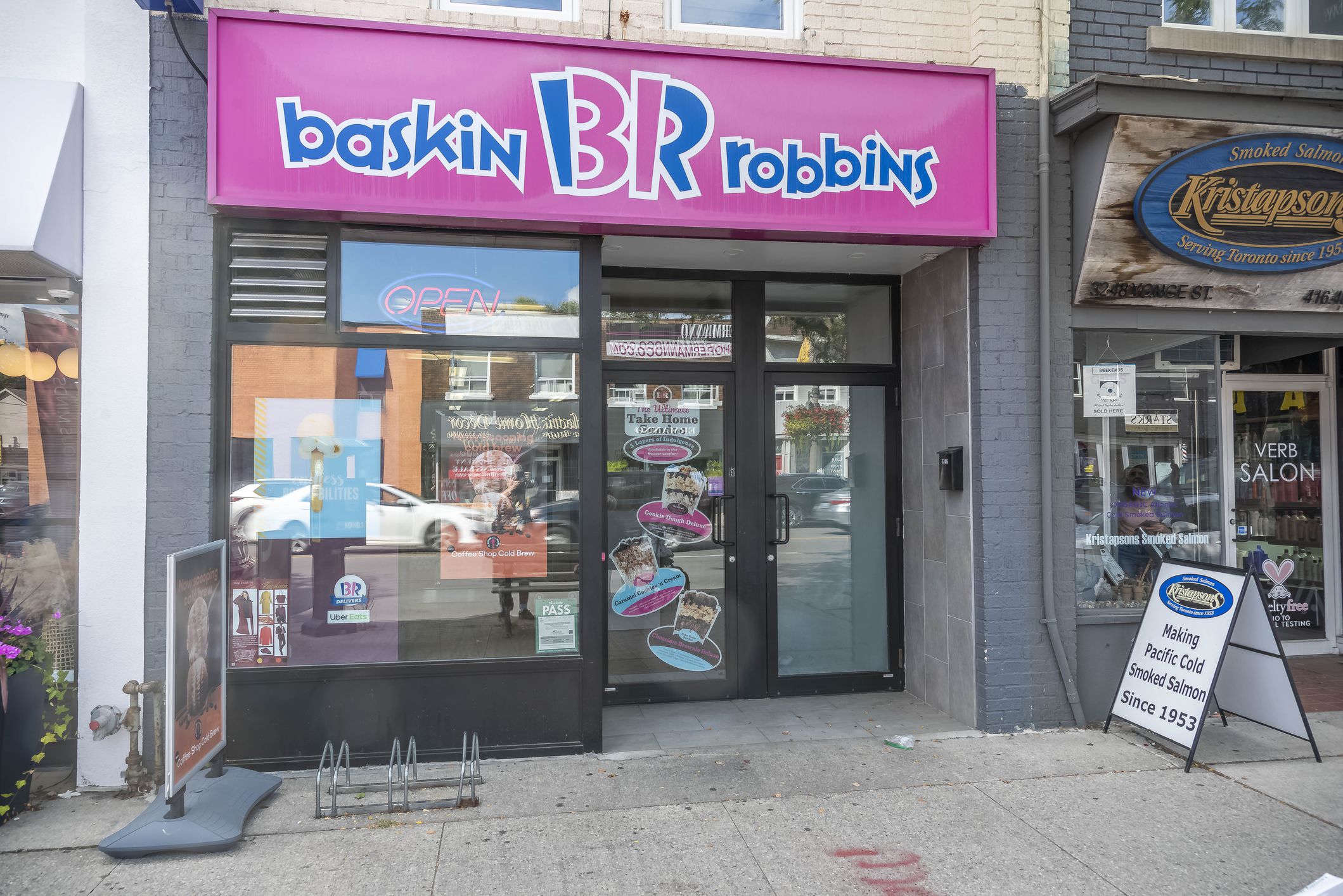 Toronto Ontario, Canada- September 14th, 2023: The exterior of a Baskin Robbins.