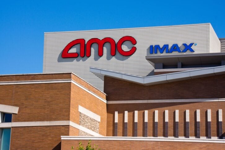 Tukwila, USA - August 6, 2013: AMC Theatre in Tukwila Washington.  AMC is an abbreviation for American Multi-Cinema.  It is a large movie chain in North America with theatres all over the country.
