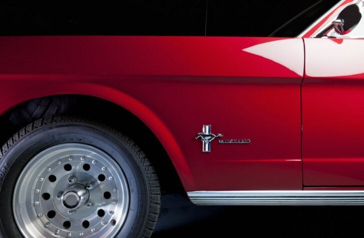 Side view of 1964 Ford mustang