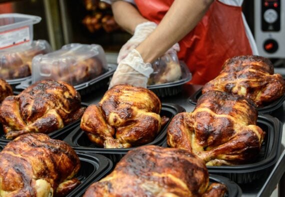 Roasted chicken at the roasticery