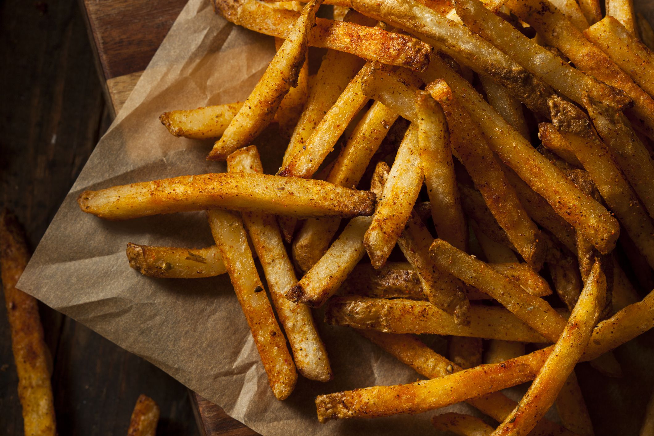 Cajun Seasoned French Fries with Organic Ketchup