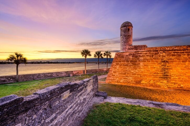 Historic Virtual Tours Across the St. Augustine, Florida at the Castillo de San Marcos National Monument