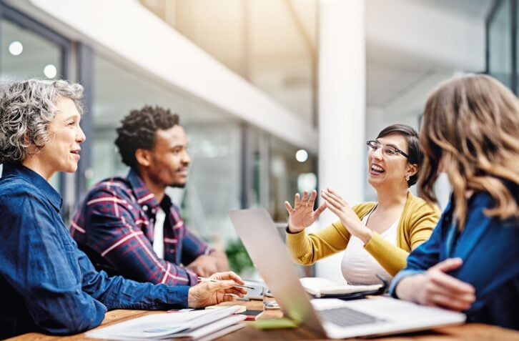 Cropped shot of a group of creatives having a meeting in a modern office