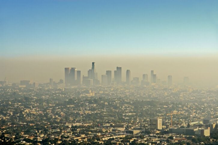 Smog over Los Angeles