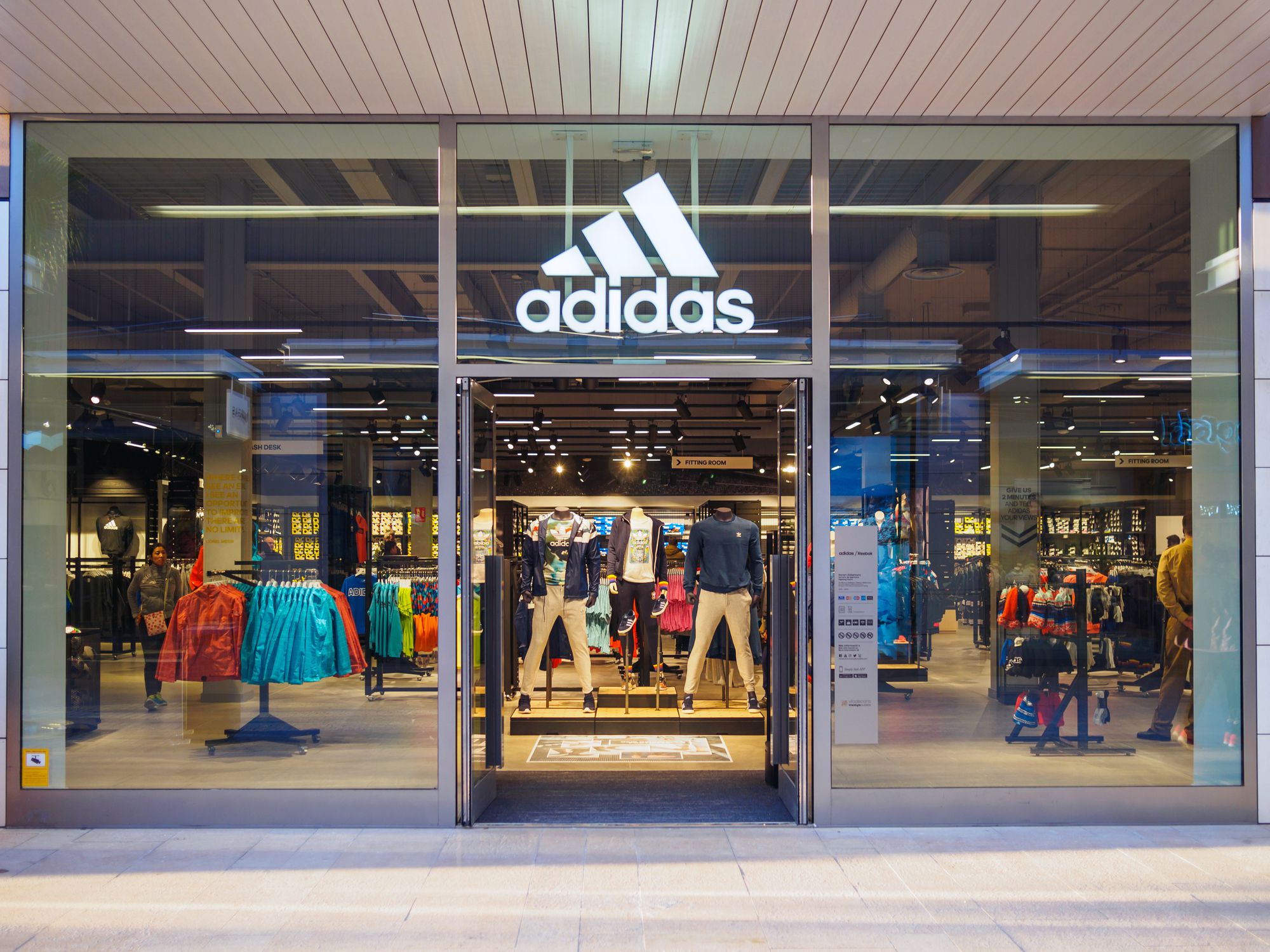 Viladecans, Barcelona - November 1, 2016: Adidas store at the Style Outlets