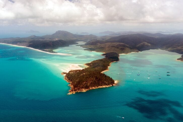 hill inlet in whitsunday island, queensland