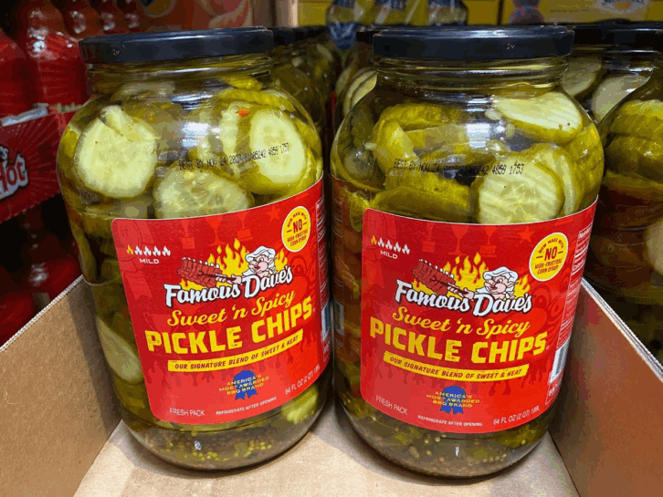 Famous Dave's Sweet 'n Spicy Pickle Chips Costco