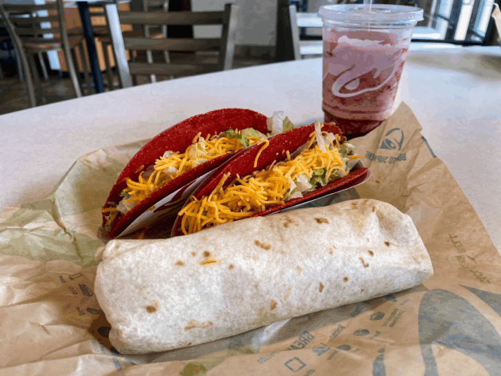 Taco Bell Volcano Menu Items