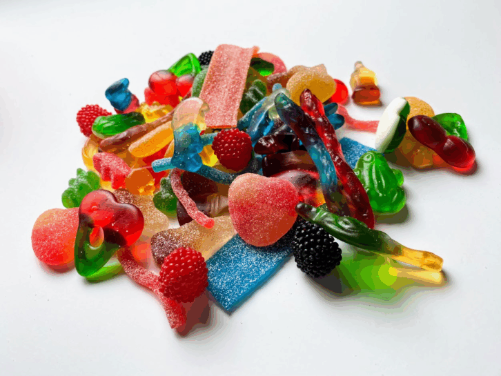 Haribo gummies pile