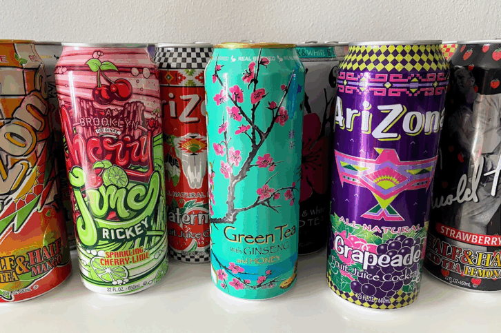 Arizona iced tea cans