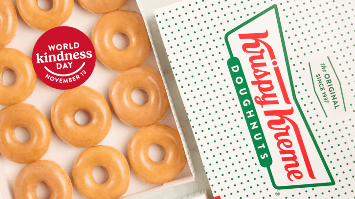 Krispy Kreme world kindness day promo