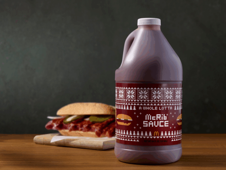 McDonald's mcrib sauce jug