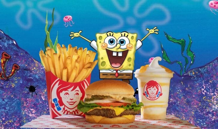 Krabby Patty, Pineapple Under the sea frosty, fries and Spongebob