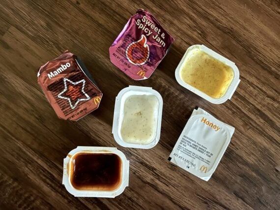 six types of mcdonald's dipping sauces