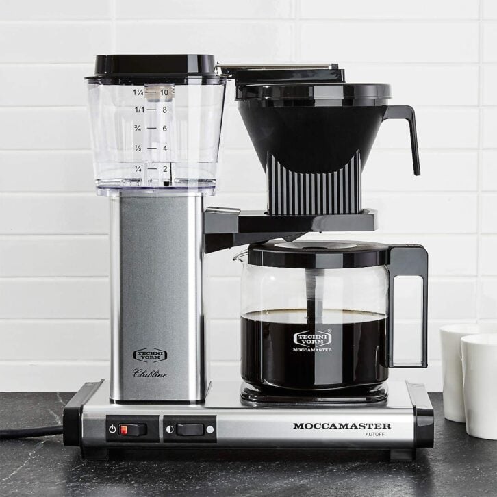 Moccamaster 10-Cup Polished Silver Coffee Maker