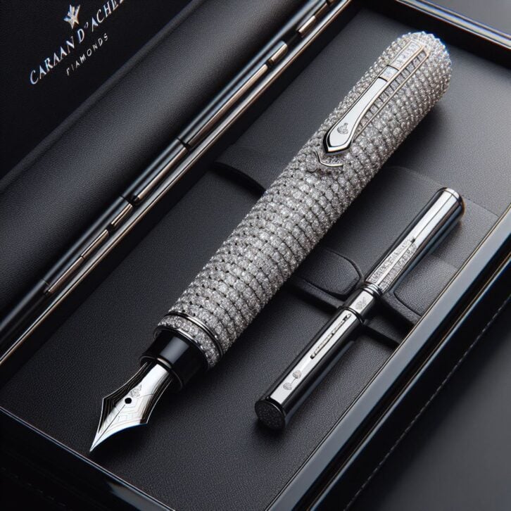 most expensive pen in the world A.I. art from bing image creator