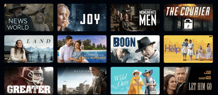 freevee movie homepage on desktop browser