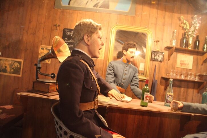 Man yelling in an old-timey bar