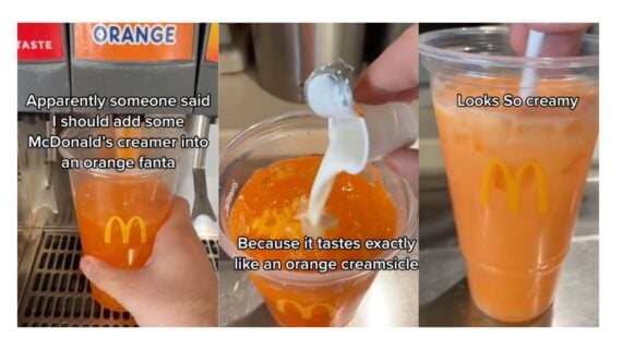 TikTok hack shows how to transform orange soda from McDonald's into an Orange Creamsicle