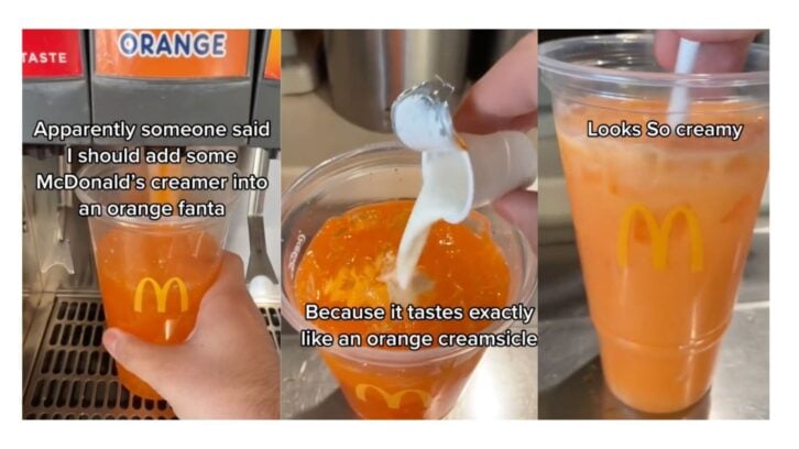 TikTok hack shows how to transform orange soda from McDonald's into an Orange Creamsicle