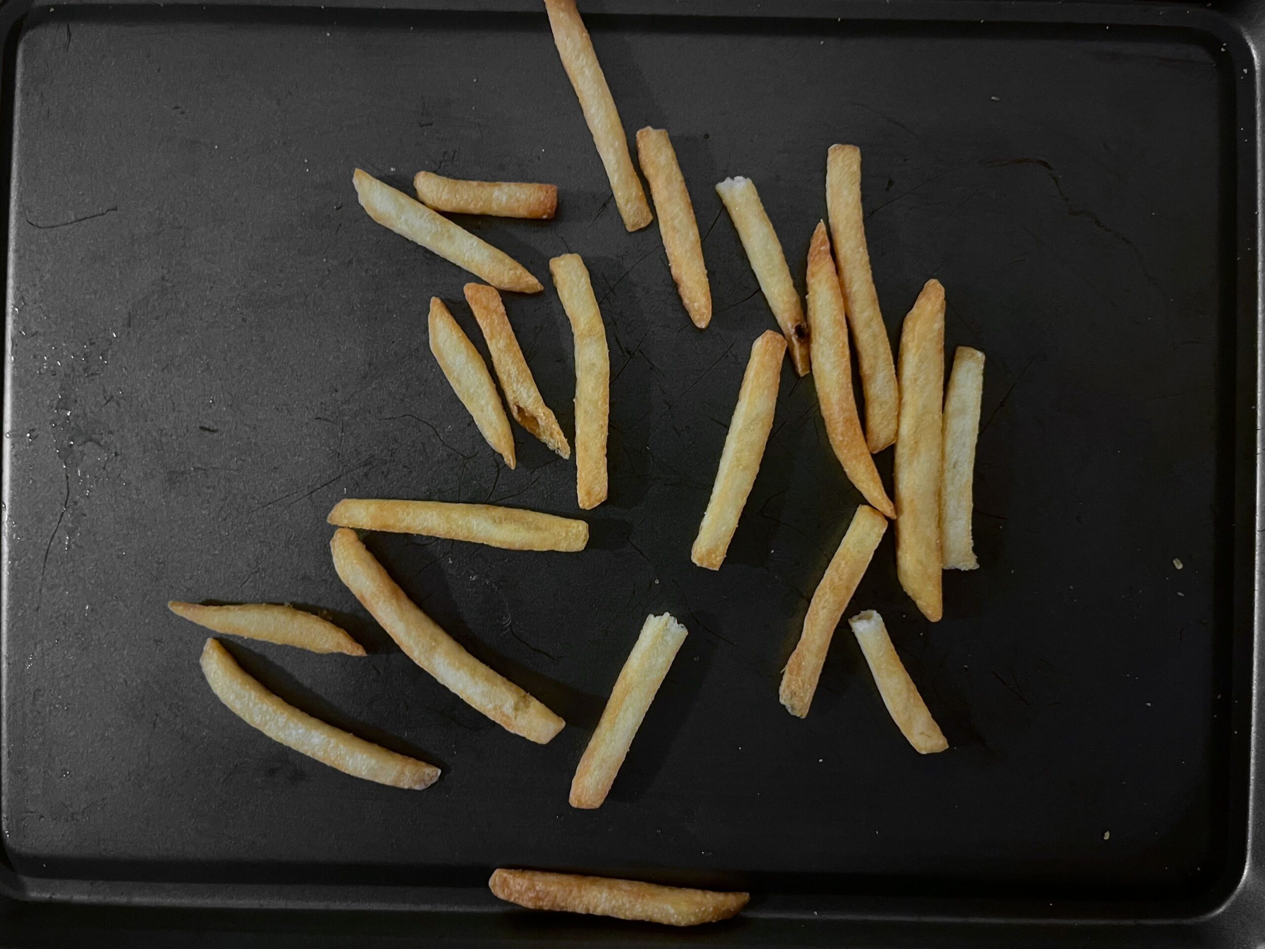 fries reheated in an oven