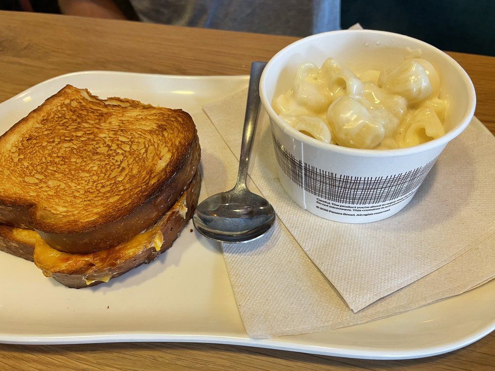 Panera Bread Grilled Cheese and Macaroni and Cheese