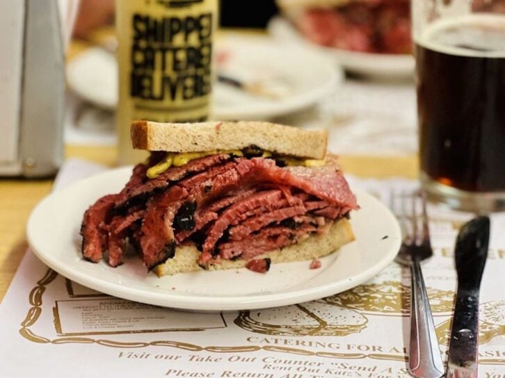 Katz's Deli in NYC Pastrami Sandwich