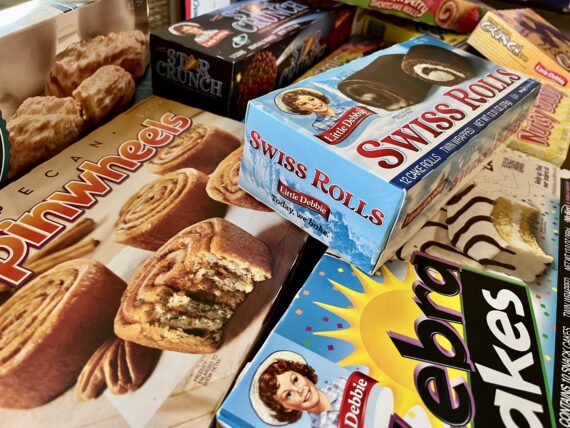 Assortment of Little Debbie snack boxes