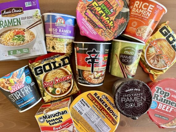 13 kinds of instant ramen