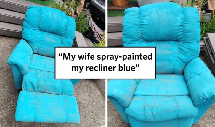 Spray-painted recliner thumbnail