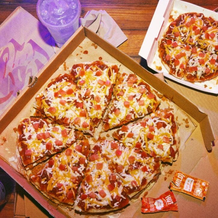 giant taco bell mexican pizza