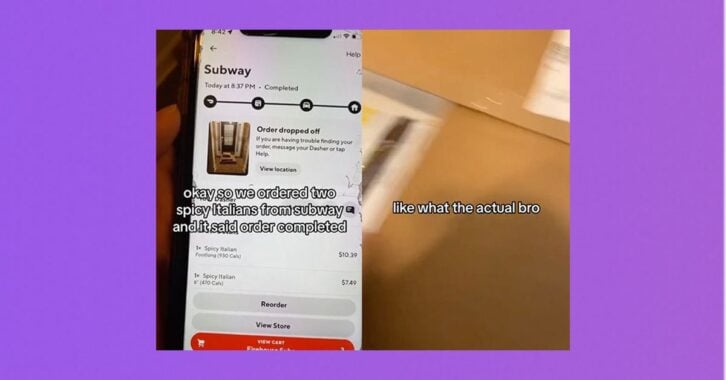 An image of a couple of screenshots taken from a TikTok video.