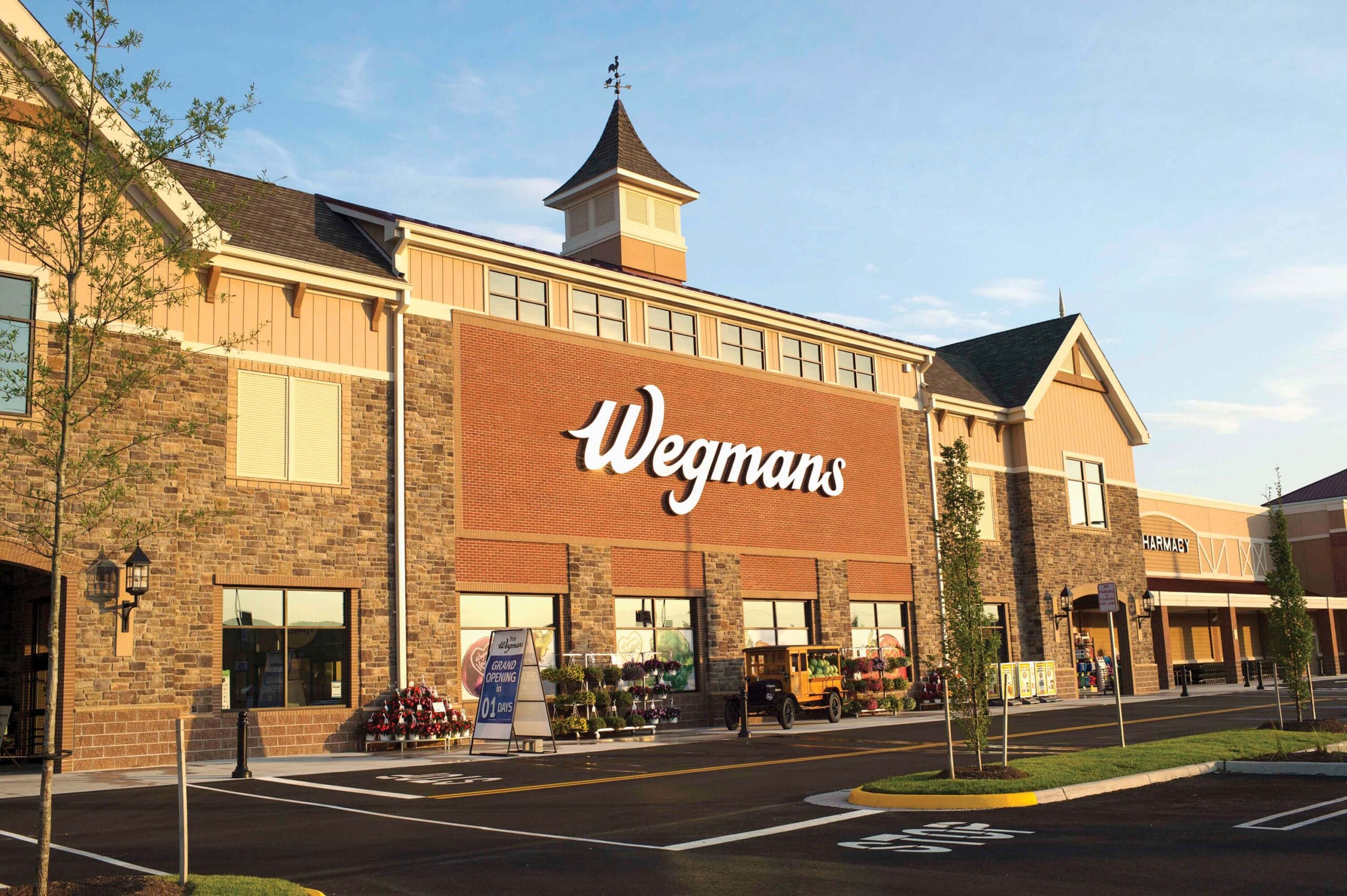 A shot of a Wegman's grocery store storefront in Alexandria, Va.