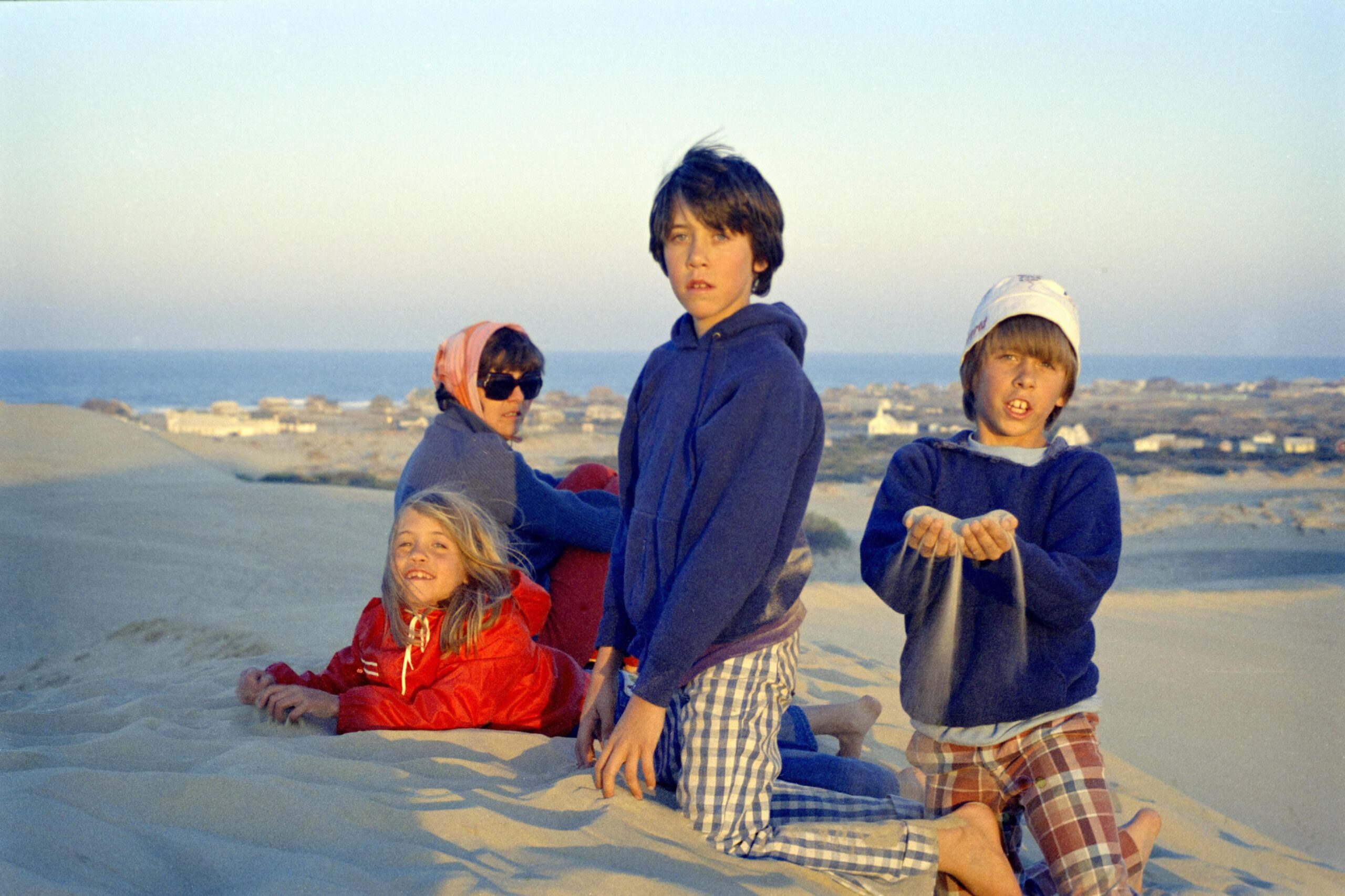 The family on vacation around 1975 in North Carolina. Love those 70s pants!