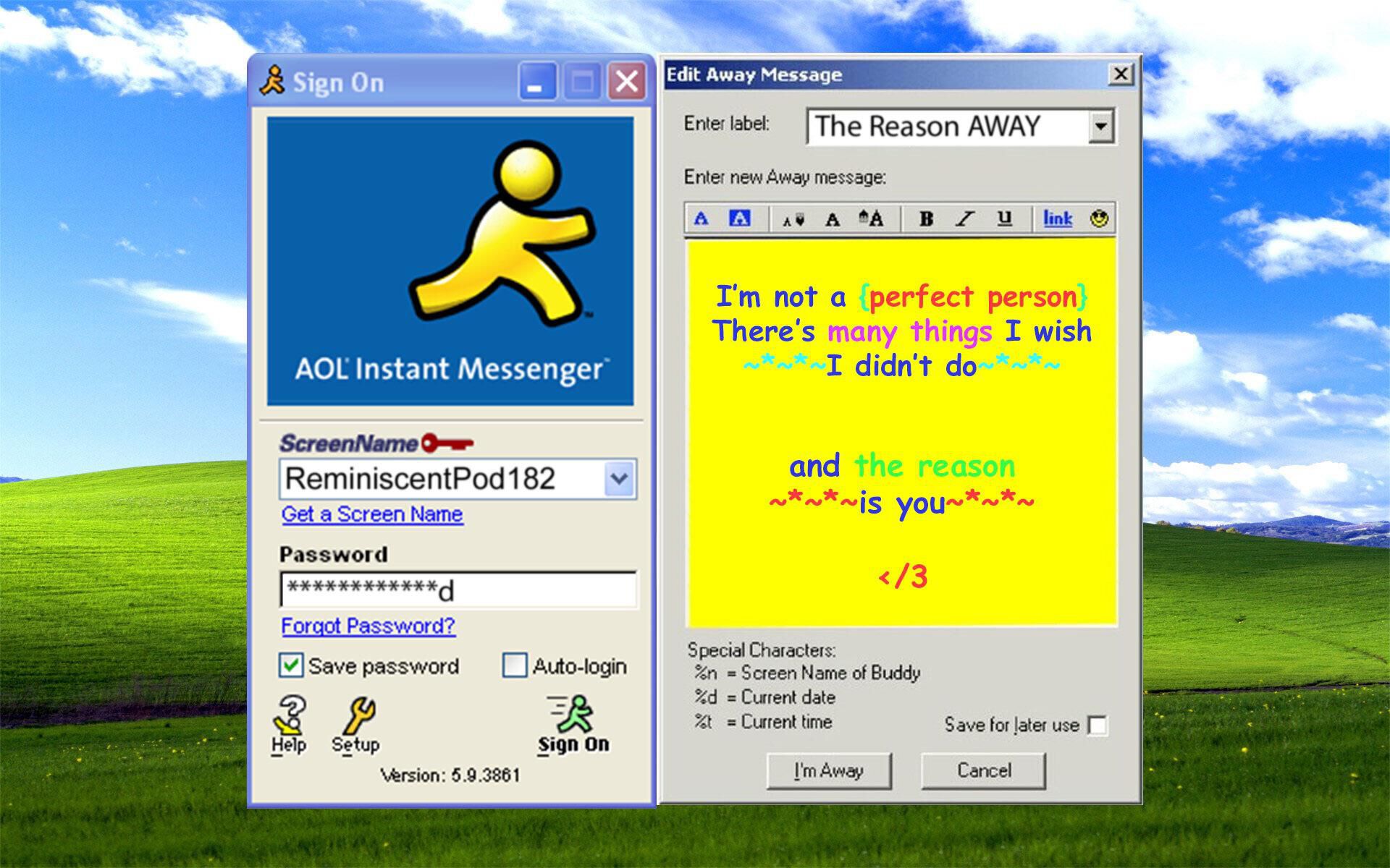 AIM Away Messages
