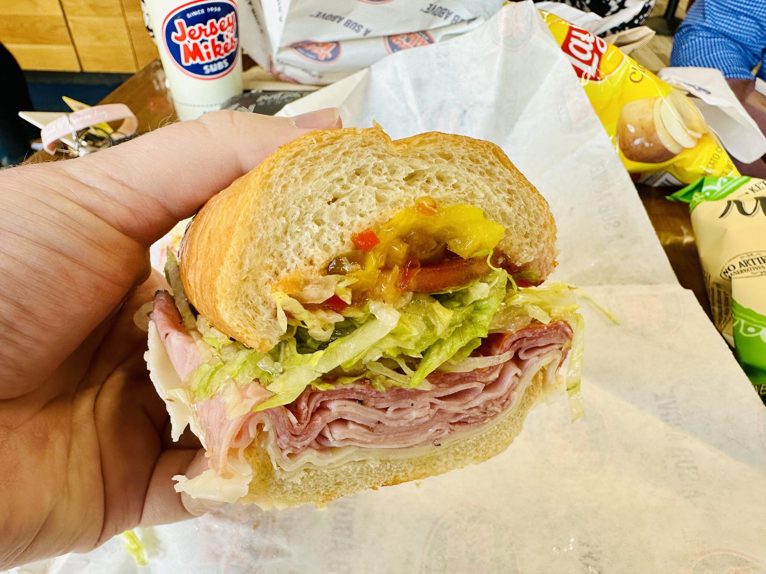Jersey Mike's Italian Sub close up