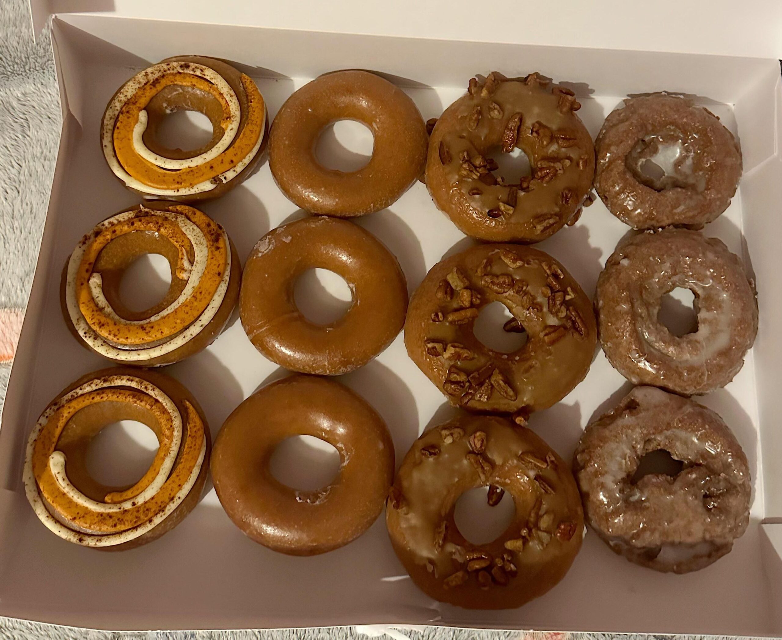 Pumpkin spice donuts from Krispy Kreme