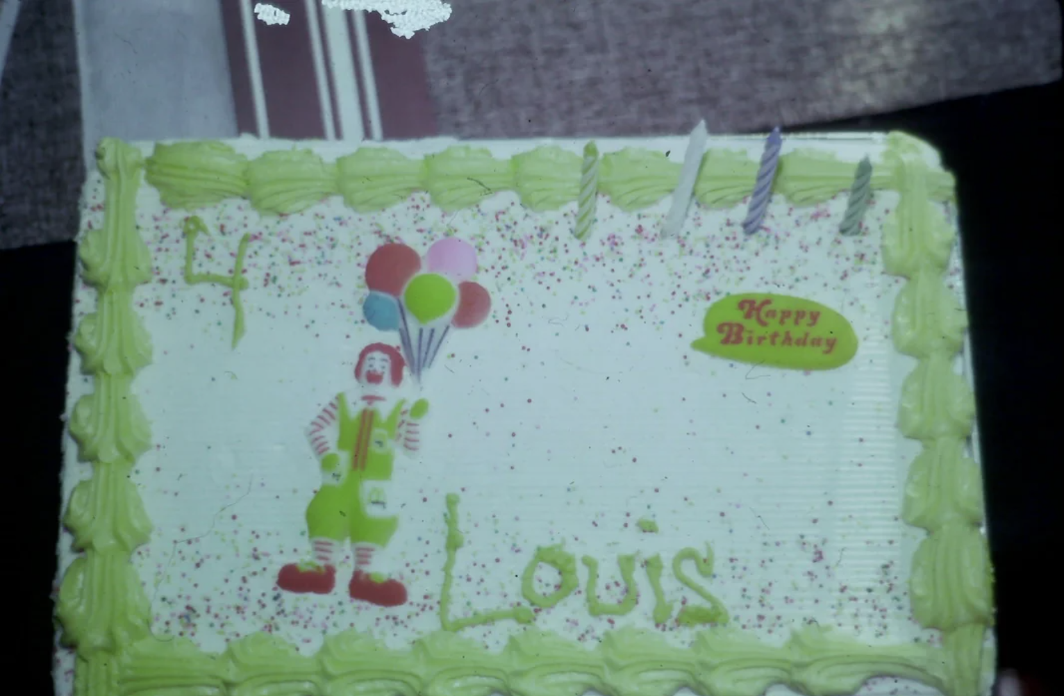 McDonald’s 1980s Birthday Cake