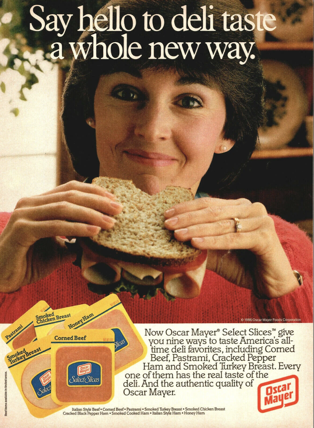 Oscar Mayer 1986 Ad