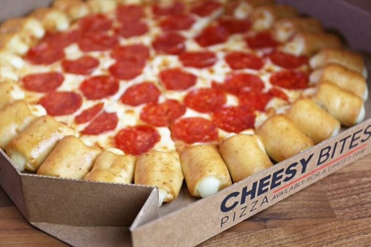 Pizza Hut Cheesy Bites Pizza